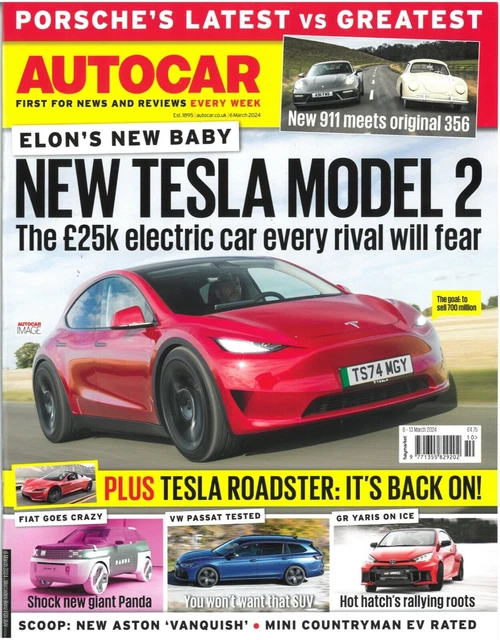 AUTOCAR MAGAZINE March 6th 2024 £5.50 PicClick UK