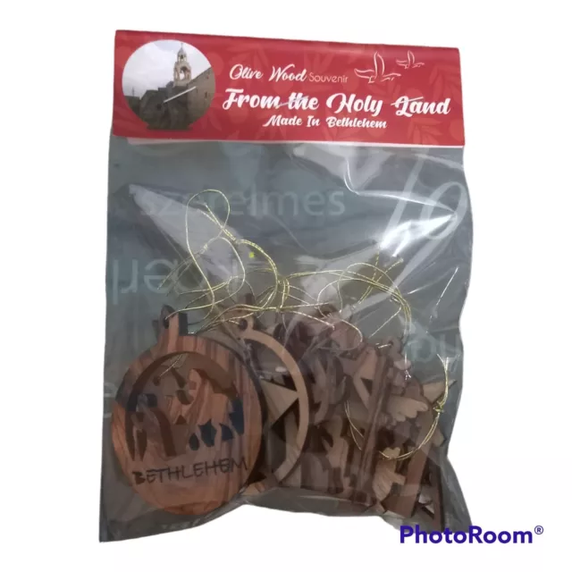 Christmas Ornament Wood Ornaments Tree Wooden Hanging Xmas Holiday Decoration