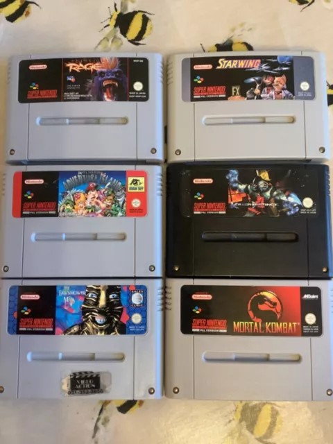 Nintendo Snes Games Bundle - 6 Snes Games