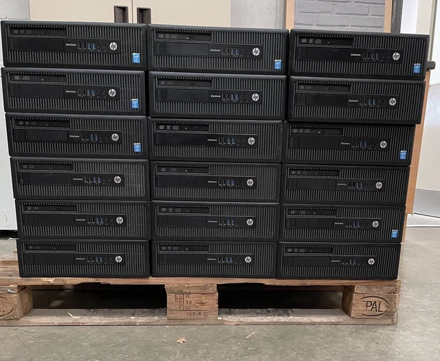Job Lot of 41 x HP EliteDesk 800 G1 SFF PC's i5 8GB RAM Various SSD Win 10 Pro