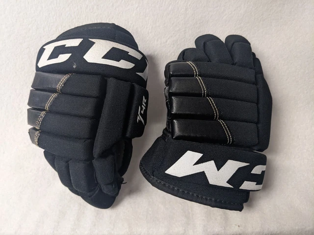CCM T4R Youth Hockey Gloves Size 11 In Color Black Condition Used