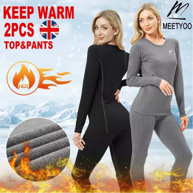 Thermal Leggings Women Thermals Tops Underwear Sets Ladies Thermal Base  Layers
