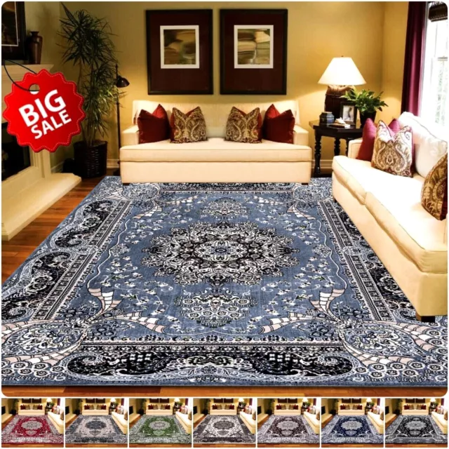 Luxury Beautiful Large Traditional Rugs Bedroom Living Room Rugs Hallway Runner