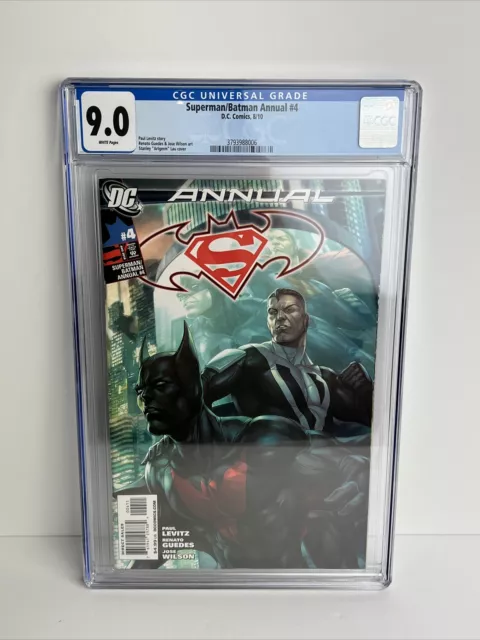 Superman/Batman Annual 4 CGC Graded 9.0 DC Comics White Pages 2010