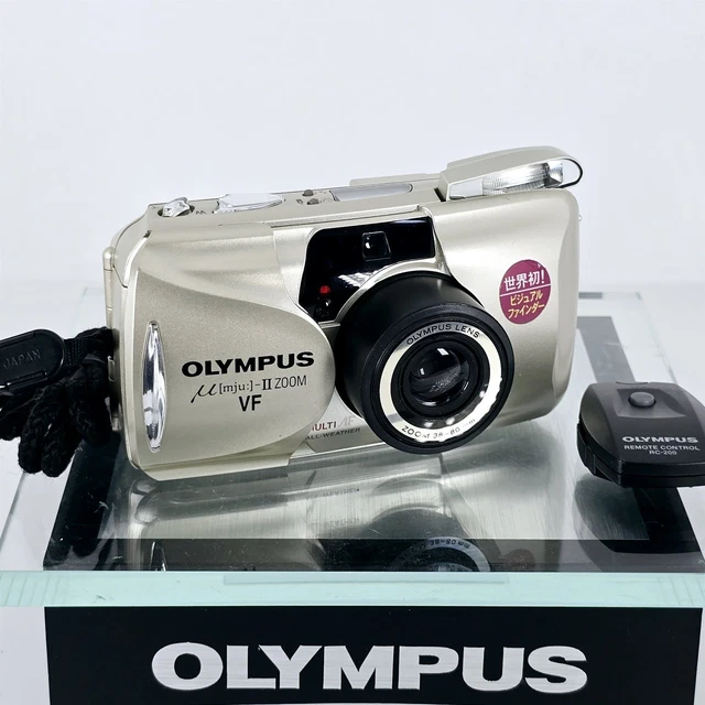 OLYMPUS MJU-II ZOOM VF Point& Shoot 35mm Film Camera【N.MINT+