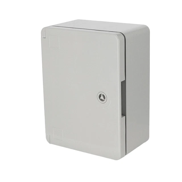 Coffret électrique ABS 400x300x195 Mm IP65 - Etanche, Porte Pleine, Avec Plaque