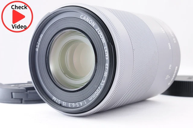 CANON EF-M 55-200MM f/4.5-6.3 IS STM Zoom Lens from Japan [Mint