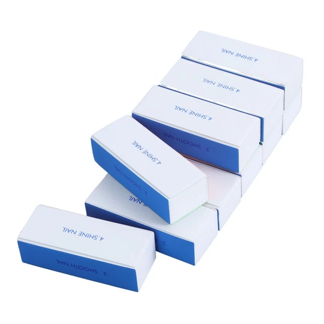 FRCOLOR 300er Set Nagelpuffer – Doppelseitige Nagelfeilen, 5x1,3 Cm, Aus Holz & Sandpapier