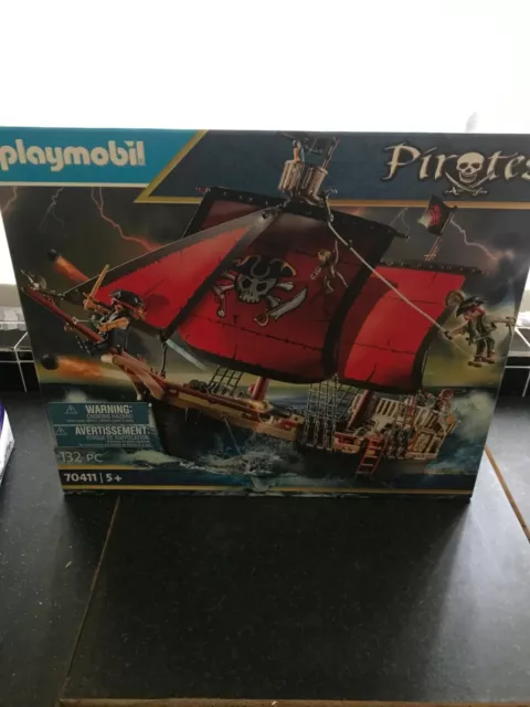Playmobil Playmobil Pirates 70411 Skull Pirate Ship 132 Piece Set