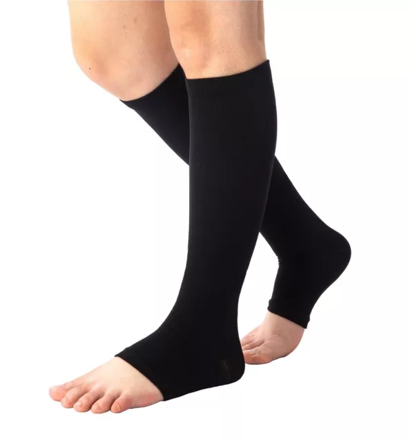 3PAIRS TOELESS OPEN Toe 15-20Mmhg Compression Socks for Men Women ...