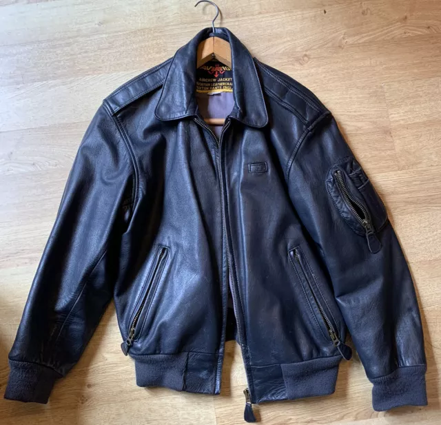 Aviation leathercraft hotsell aircrew jacket