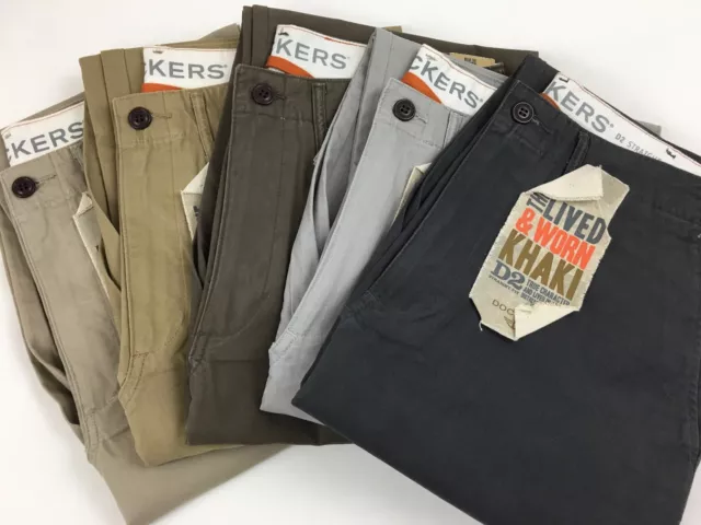 Dockers Levi's Genuine Lived & Worn Khaki Chinos D2 Straight Leg Pants/Trousers