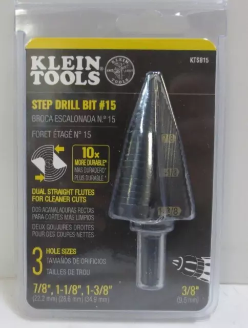 Klein Tools KTSB15 Step Drill Bit #15