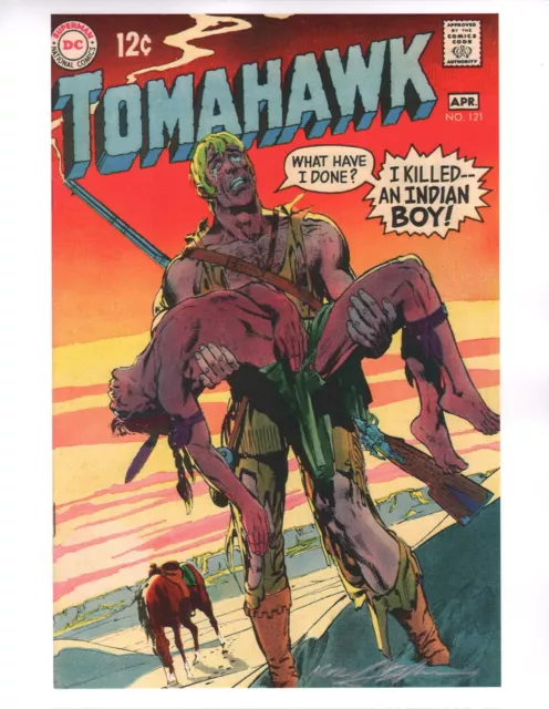 Neal Adams SIGNED DC Comics Art Print ~ Tomahawk #121