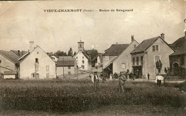 CPA 25 VIEUX CHARMONT ROUTE DE BROGNARD (cpa animée