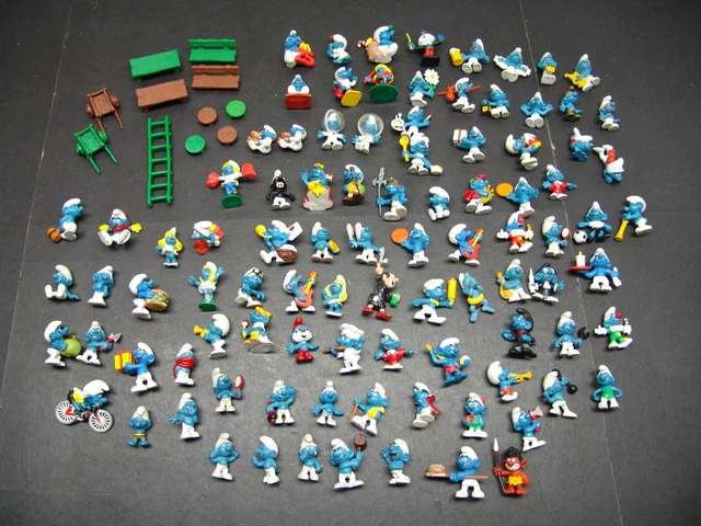 95 x Schlumpf / Schlümpfe Schleich Peyo Bully Sammlung / Konvolut