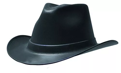 Occunomix VCB200-06 Vulcan Cowboy Style Hard Hat with Ratchet Suspension Black