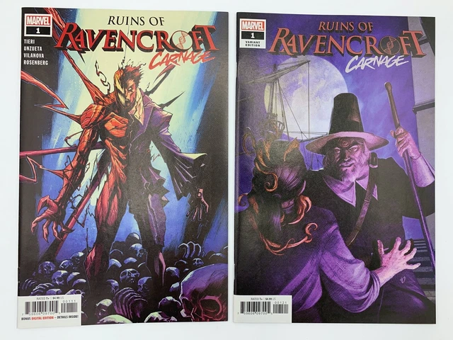 RUINS OF RAVENCROFT CARNAGE #1 | Cover A+B Set Lot 1st Cortland Kasady NM | 2020