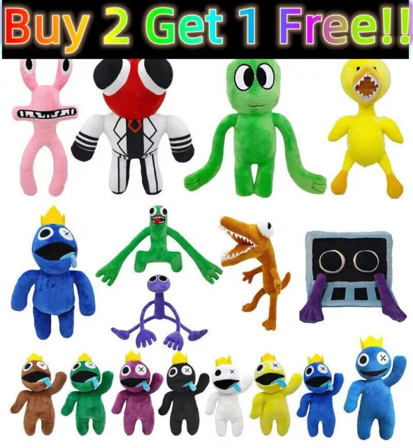 HIGH-QUALITY ROBLOX RAINBOW Friends Green Blue Plush Toys For Children And  $16.06 - PicClick AU