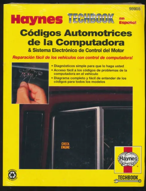 Haynes Repair Manual Auto Computer Codes Codigos Automotrices de la Computadora