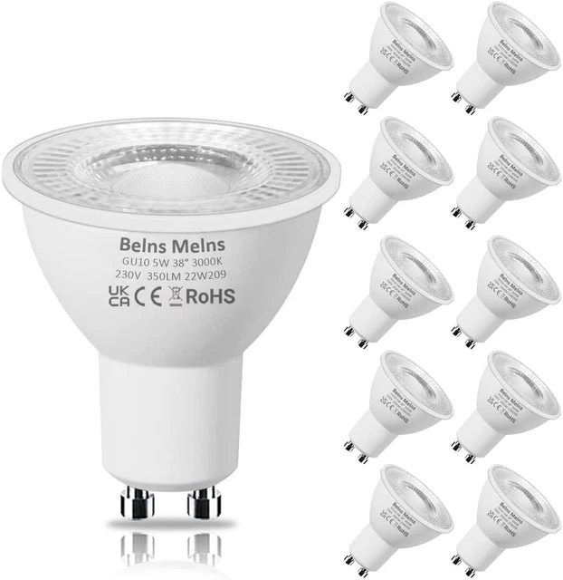 LED-Glühbirnen, warmweiß 2700K, 5W 350Lm LED Gu10 Strahler Glühbirne, 50W Halogenäquivalent
