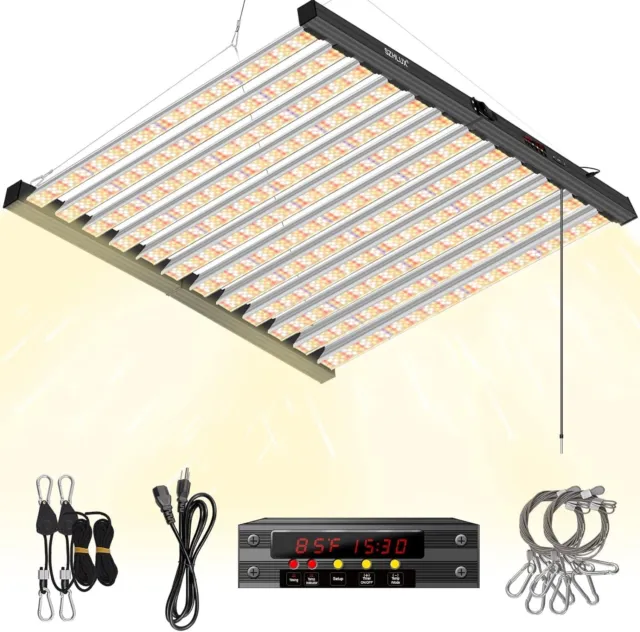 8000W LED Grow Light 7×7FT Coverage Dual Switch Full Spectrum Grow Lamp Plants