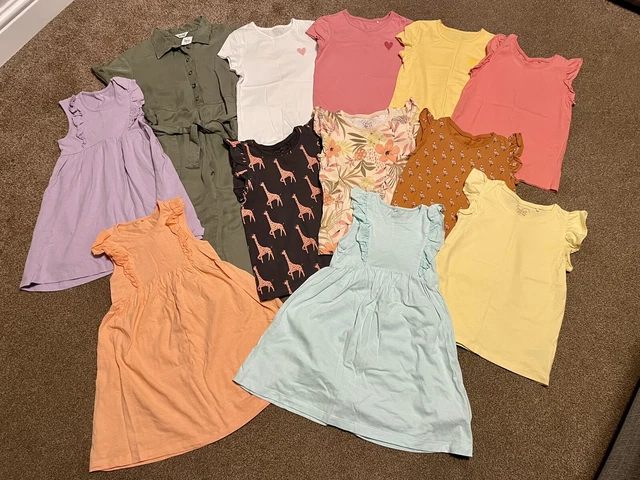 Girls 5-6 Years Bundle 12 Items Summer Dresses Jumpsuit Brand New