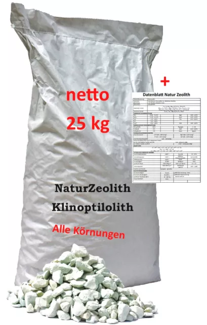 Zeolith 25kg Zeolithpulver Phosphatbinder Zeolite Zeoliet Filtermaterial Ceolith