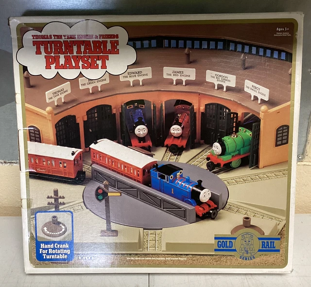 Thomas The Tank Engine & Friends Turntable Playset & Six Engines/Cars ERTL Vtg