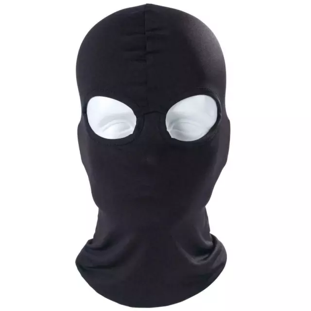 2 Hole Full Face Mask Ski Masks UV Protection Cap Balaclava Outdoor Tactical Hat