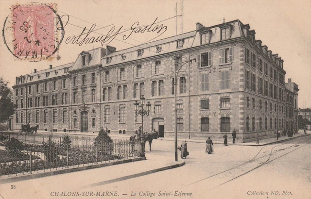 CPA 51 CHALONS sur MARNE Le Collège Saint-Etienne