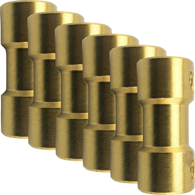 6 Pcs Kupplung Kupplung Kupfer Flexible Kupplung Für Servo-Schrittmotor Golden