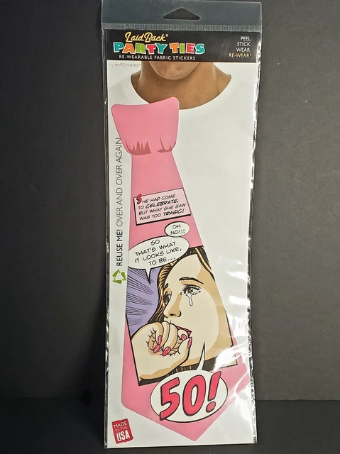Reusable Womans Tie 50 Years Old Laid Back Party Tie