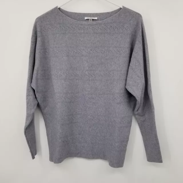 Vila Milano Grey Long Sleeved Pullover Sweater  Size Medium