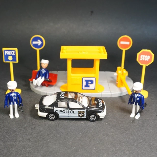 Set De 100 Pièces Majorette City - Véhicule Police Ancien - Occasion