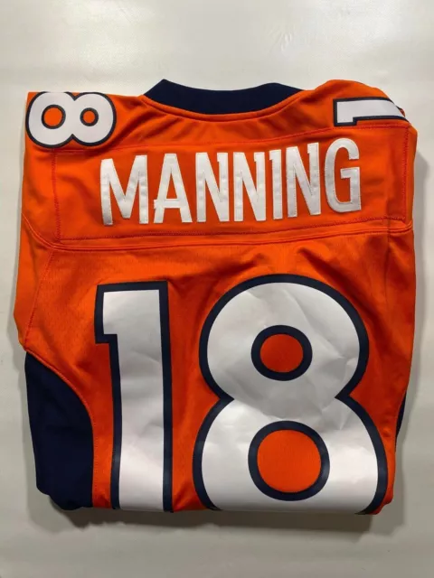 Denver Broncos #18 Peyton Manning Throwback Mitchell & Ness NFL Legacy Jersey - 2