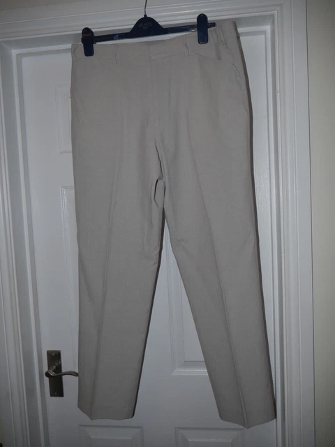 Pantaloni tuta da uomo grigio ciottolo reggiseno taglia 36R 36"" vita 31"" gamba classica estate