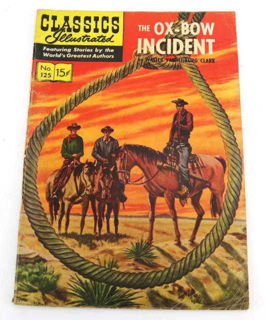 Classics Illustrated No 125 The Ox-Bow Incident comic book 1955