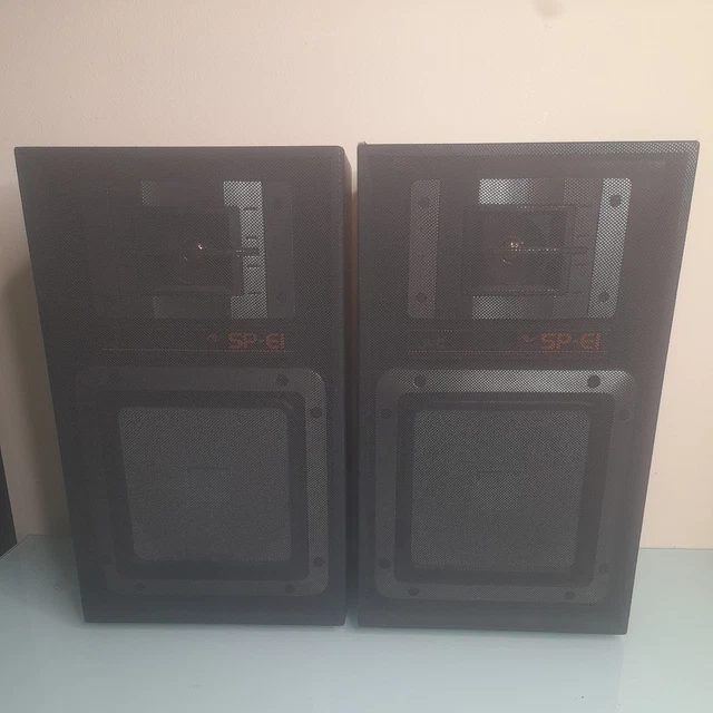 Excellent Service Examples PAIR VINTAGE 80S JVC SP-E1BK Stereo Speakers Black 40-80w excellent ...