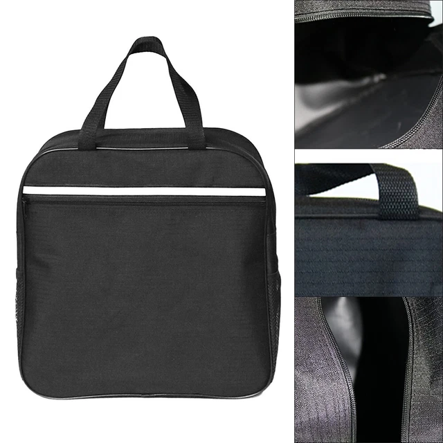 WATER RESISTANT OXFORD Fabric Wheelchair Armrest Side Storage Bag Black