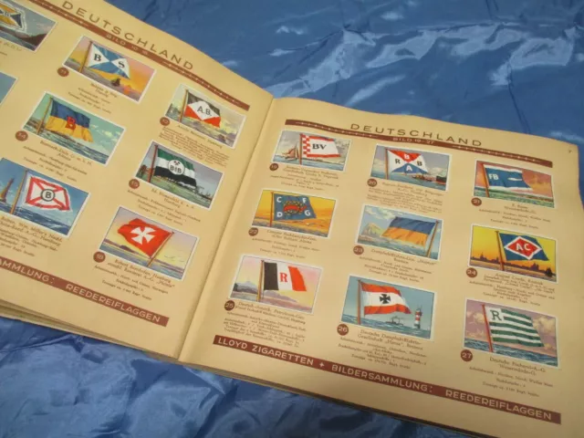 LLOYD Reederei  Flaggen der Welt - Handelsflotte , Reklame # Sammelbilderalbum