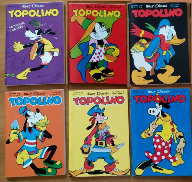 Topolino Libretto 6 Numeri Vari A Scelta Od In Blocco - Anastatica