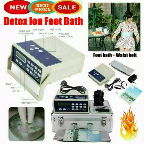 Detox Machine Cell Ion Ionic Array Foot Bath SPA Health Care Machine Waist Belt