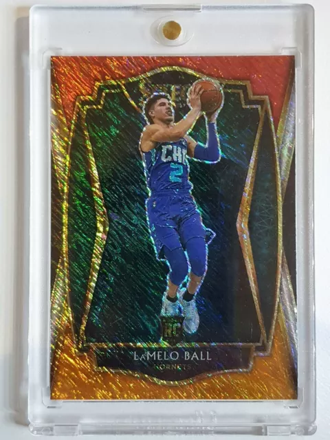 2020 Select Red White Orange Shimmer #298 LaMelo Ball RC Rookie