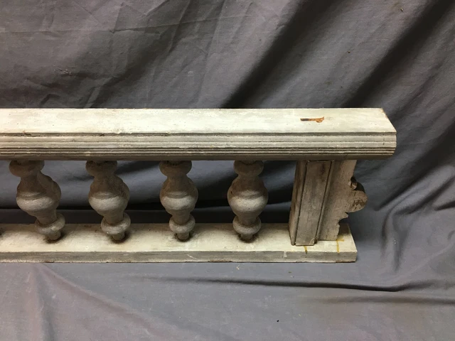 Antique Victorian Porch Gingerbread Spindle Span Gray Architectural Old 811-20B 8