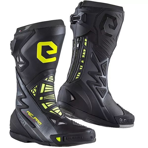 Eleveit RC Pro Microfibre Boots - Black / Fluo Yellow - 43