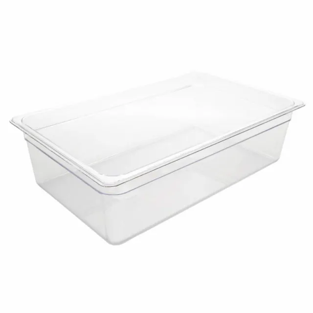 Vogue Clear Polycarbonate 1/1 Gastronorm Tray 150mm
