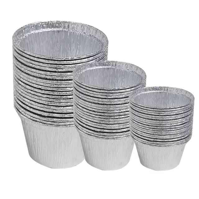 Premium Tin Paper Cups for Air Fryers and Ovens Perfect for Egg Tarts and More