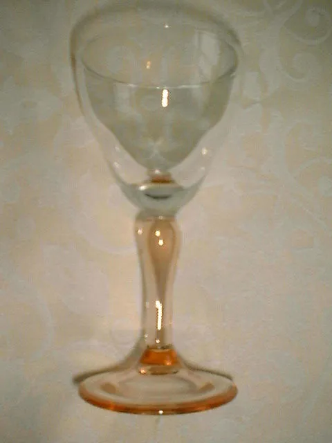 VINTAGE 1930s DECO CRANBERRY RED DRINK GLASSES 5 SET LOT