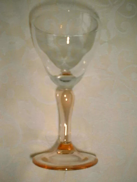 VINTAGE 1930s DECO CRANBERRY RED DRINK GLASSES 5 SET LOT